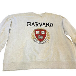 H&M Harvard Sweatshirt Mens Large Gray Crewneck Collegiate
